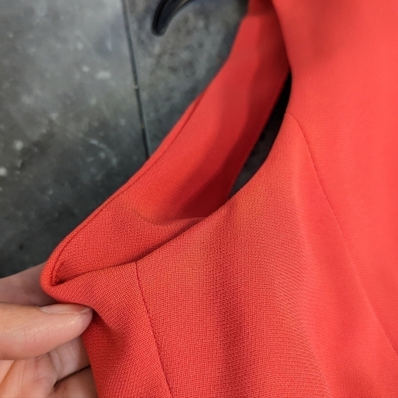 YL by Yair Vintage Sheath Cut out Bow Dress Red 6 retro mod preppy 90s 2000s - Picture 12 of 12